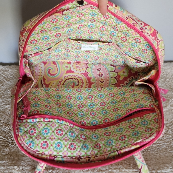 Vibrant Pink Patterned Women's Bag - Picture 4 of 4